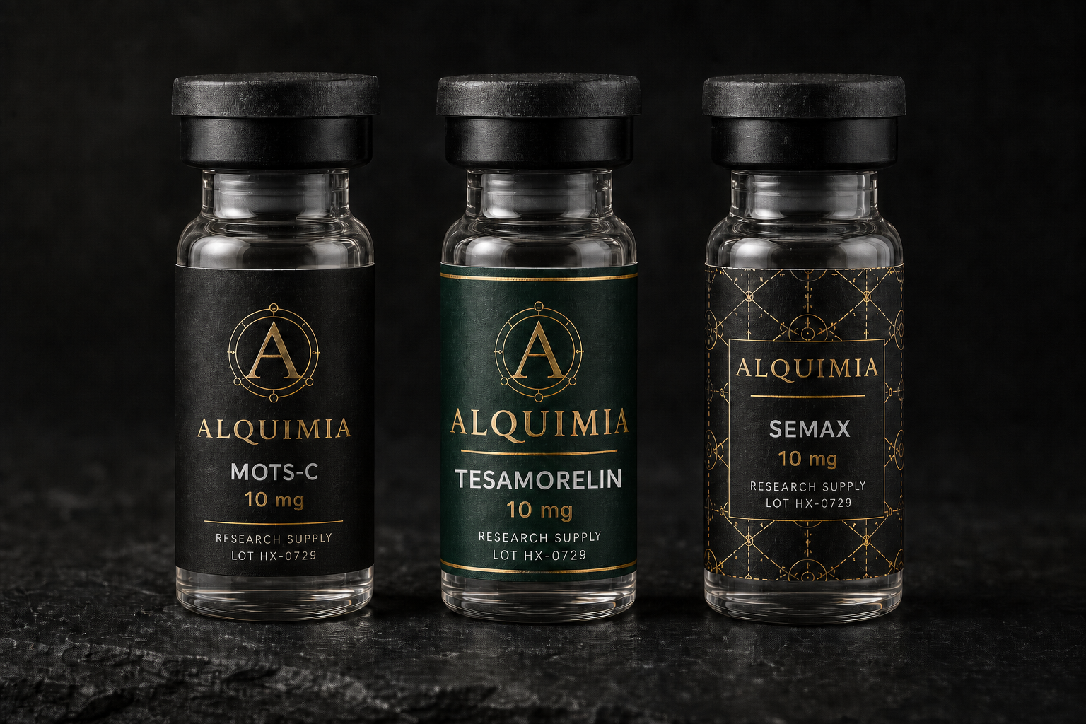 Alquimia research vial collection